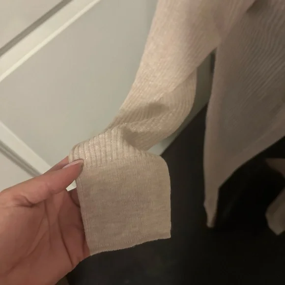 White House Black Market Long Ribbed Duster Cardigan - Picture 3 of 5